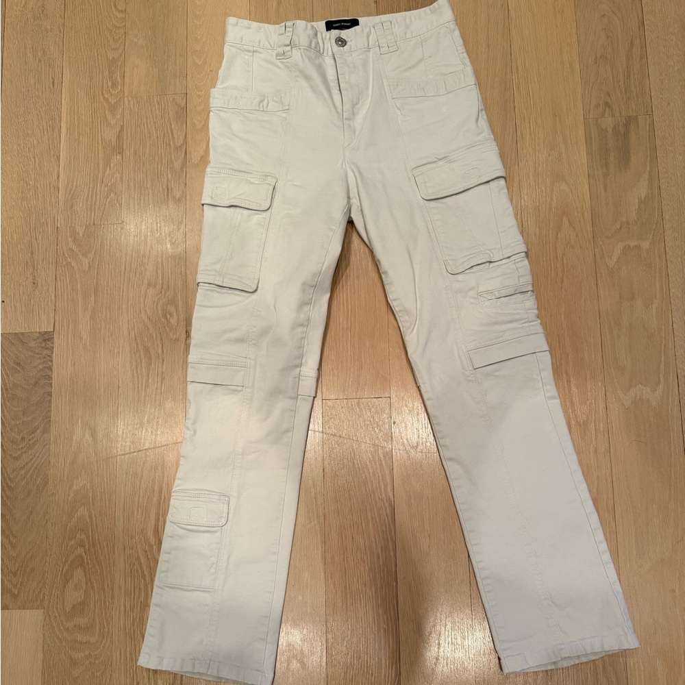 Cream Cargo Pants